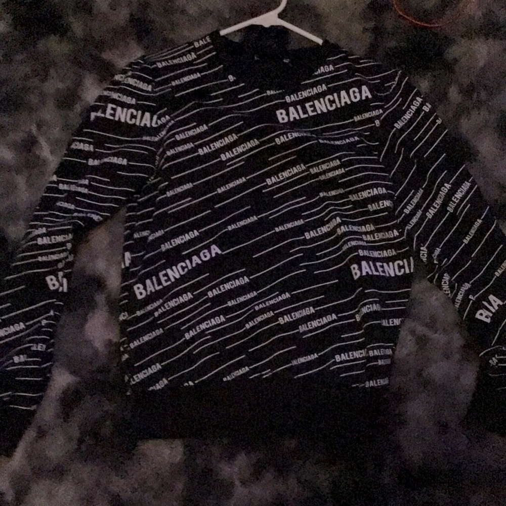 Balenciaga shirt black and white women’s small